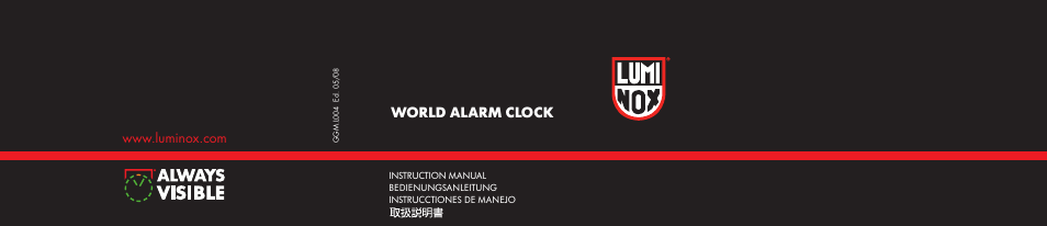 Luminox A.LWAC User Manual | 7 pages