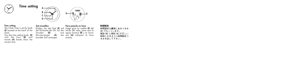 Time setting | Luminox A.LWAC User Manual | Page 6 / 7