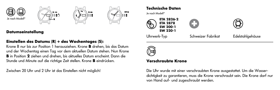 Luminox A.1822 User Manual | Page 6 / 12