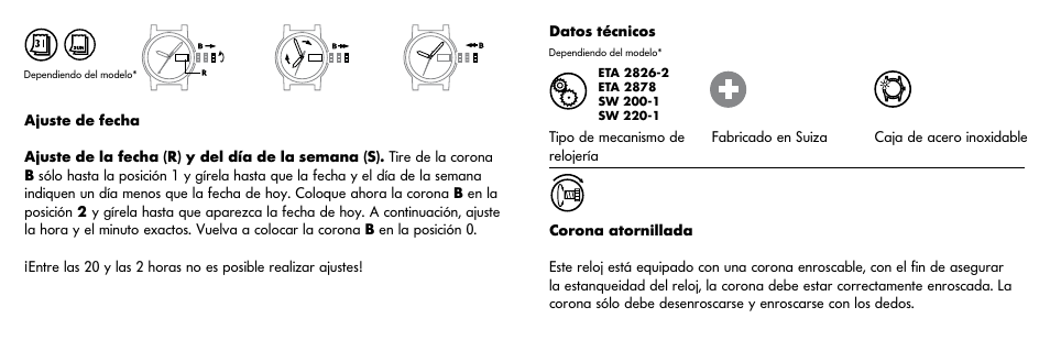 Luminox A.1822 User Manual | Page 8 / 12