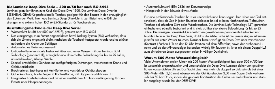 Luminox 1500 Series User Manual | Page 5 / 15