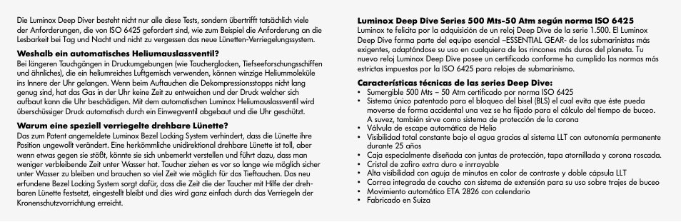 Luminox 1500 Series User Manual | Page 7 / 15