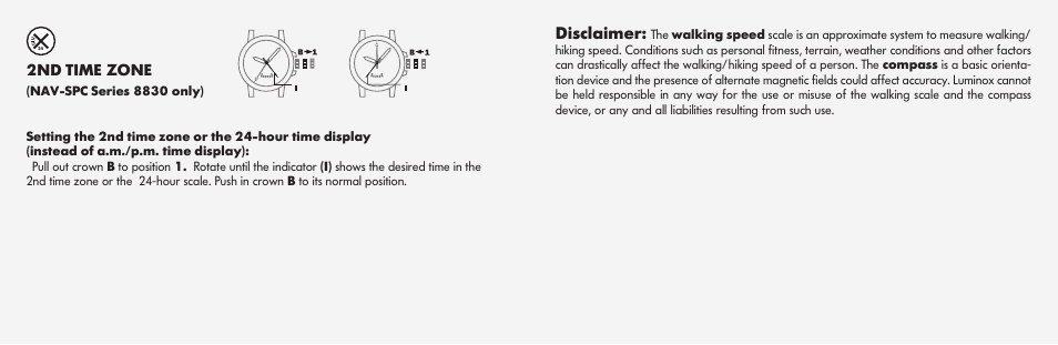 Disclaimer | Luminox Recon Series User Manual | Page 5 / 15