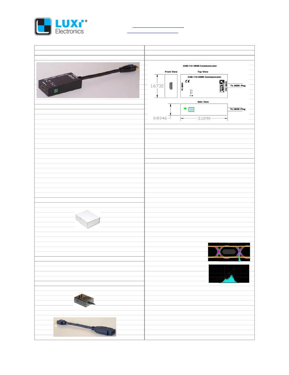 Luxi Electronics CHD-110 User Manual | Page 2 / 2