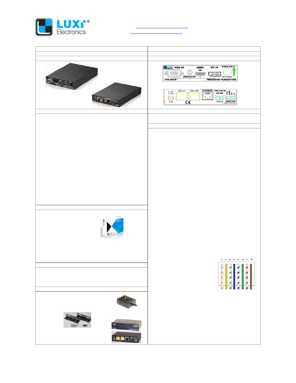 Luxi Electronics TPR-150CR User Manual | Page 4 / 4