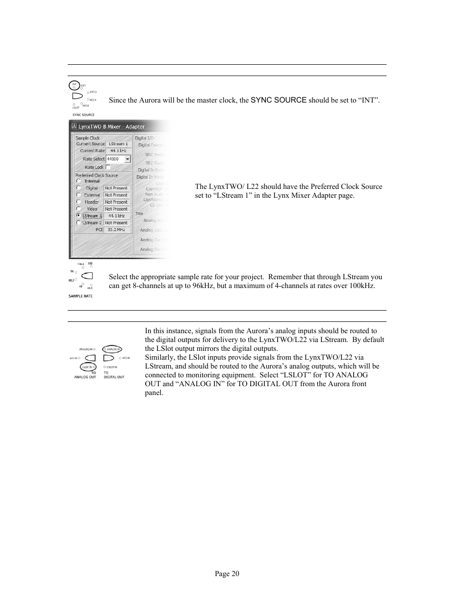 Lynx Studio Aurora 16 User Manual | Page 22 / 32