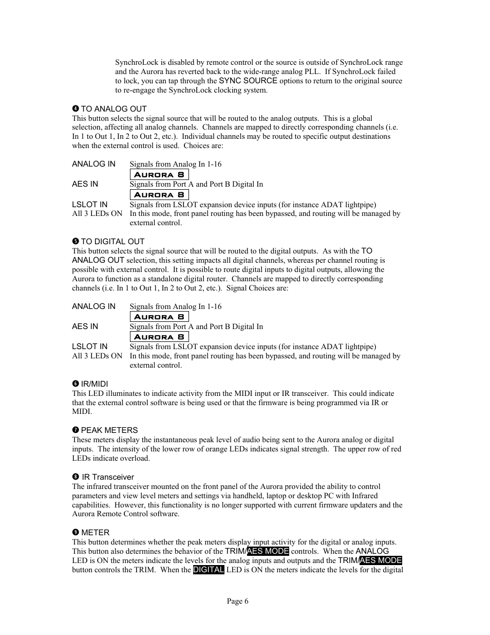 Lynx Studio Aurora 16 User Manual | Page 8 / 32