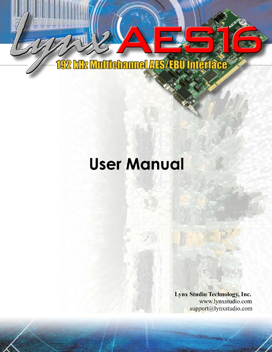 Lynx Studio AES16 User Manual | 81 pages