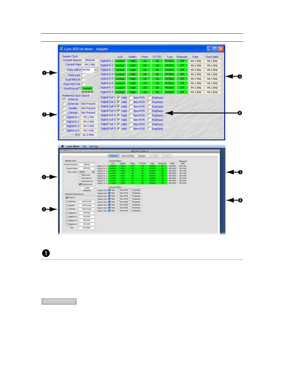 2 adapter window, Adapter window | Lynx Studio AES16e User Manual User Manual | Page 38 / 74