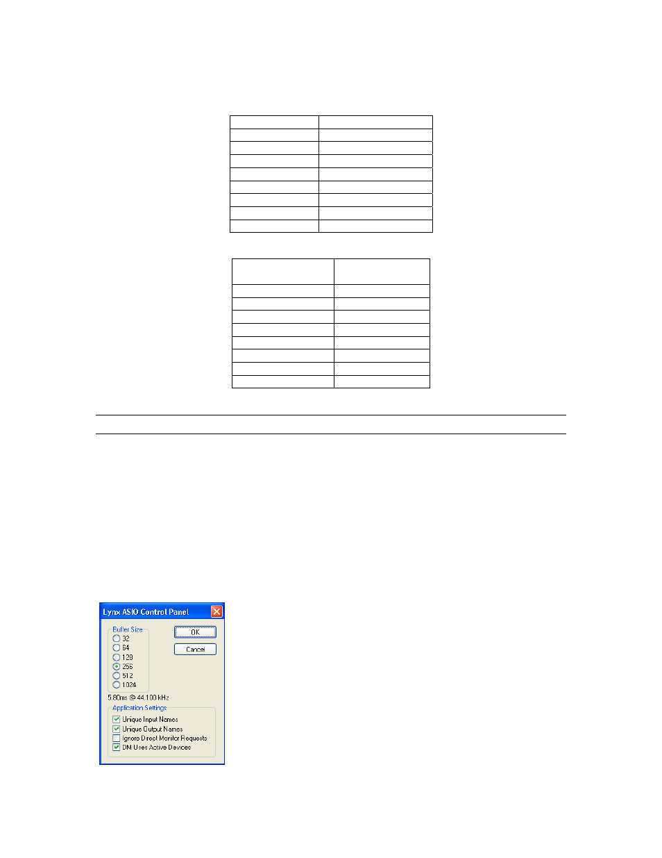 6 asio specific setup (windows only), Asio specific setup (windows only) | Lynx Studio AES16e User Manual User Manual | Page 60 / 74