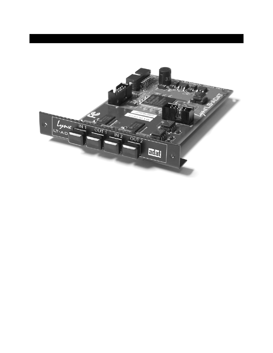 External connections, 7 external connections | Lynx Studio LT-ADAT User Manual | Page 7 / 13