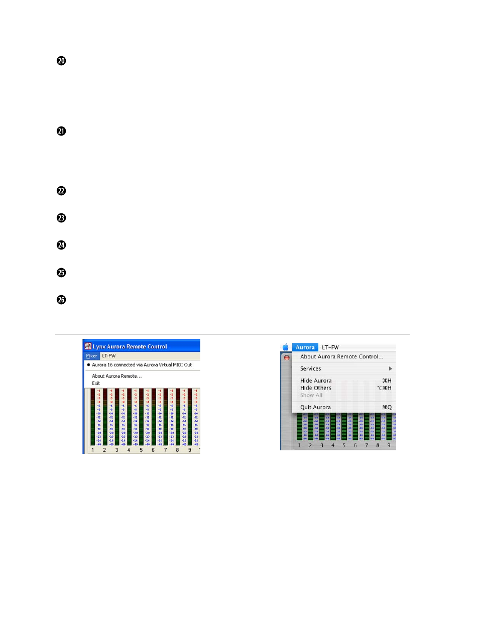 3 mixer menu | Lynx Studio LT-FW User Manual | Page 25 / 43
