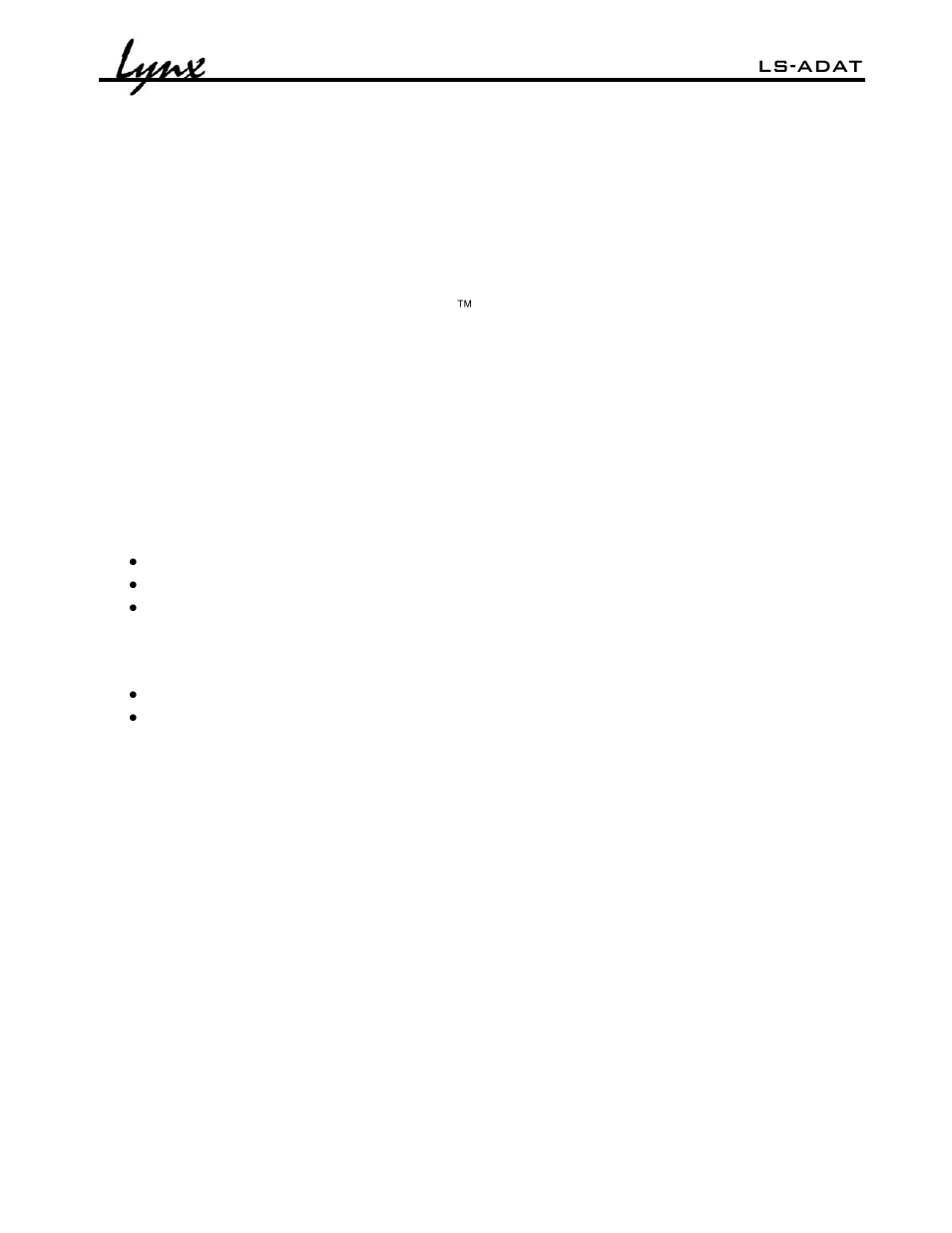 Lynx Studio LS-ADAT User Manual | Page 3 / 18