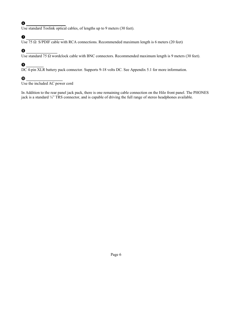 Lynx Studio Hilo Reference A/D D/A Converter System - Owner's Manual with LT-USB User Manual | Page 10 / 68