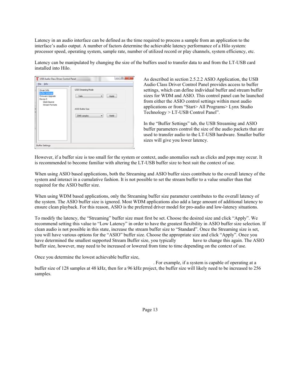 Lynx Studio Hilo Reference A/D D/A Converter System - Owner's Manual with LT-USB User Manual | Page 17 / 68