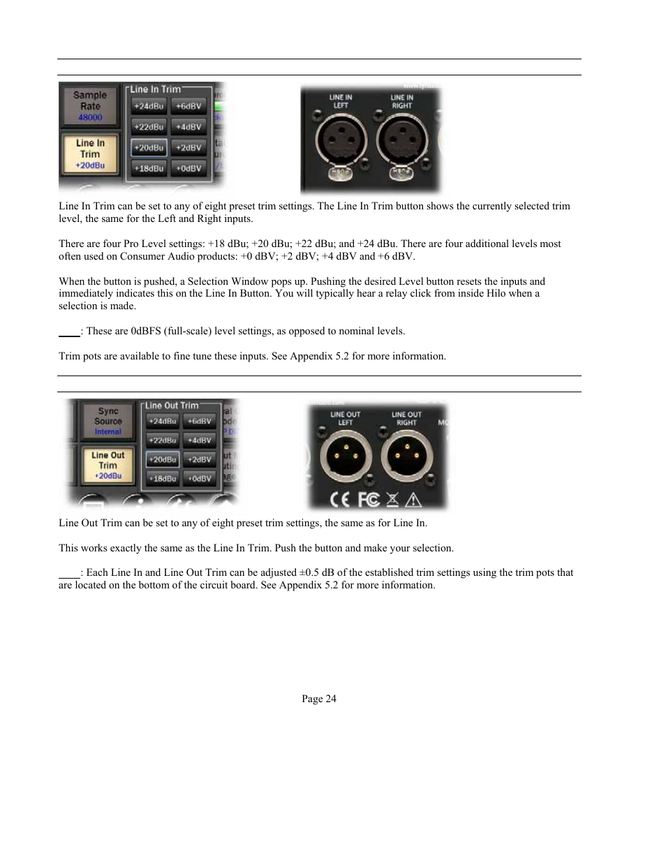 Lynx Studio Hilo Reference A/D D/A Converter System - Owner's Manual with LT-USB User Manual | Page 28 / 68
