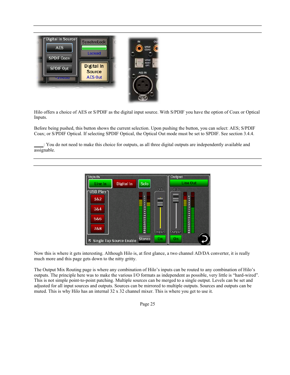 Lynx Studio Hilo Reference A/D D/A Converter System - Owner's Manual with LT-USB User Manual | Page 29 / 68