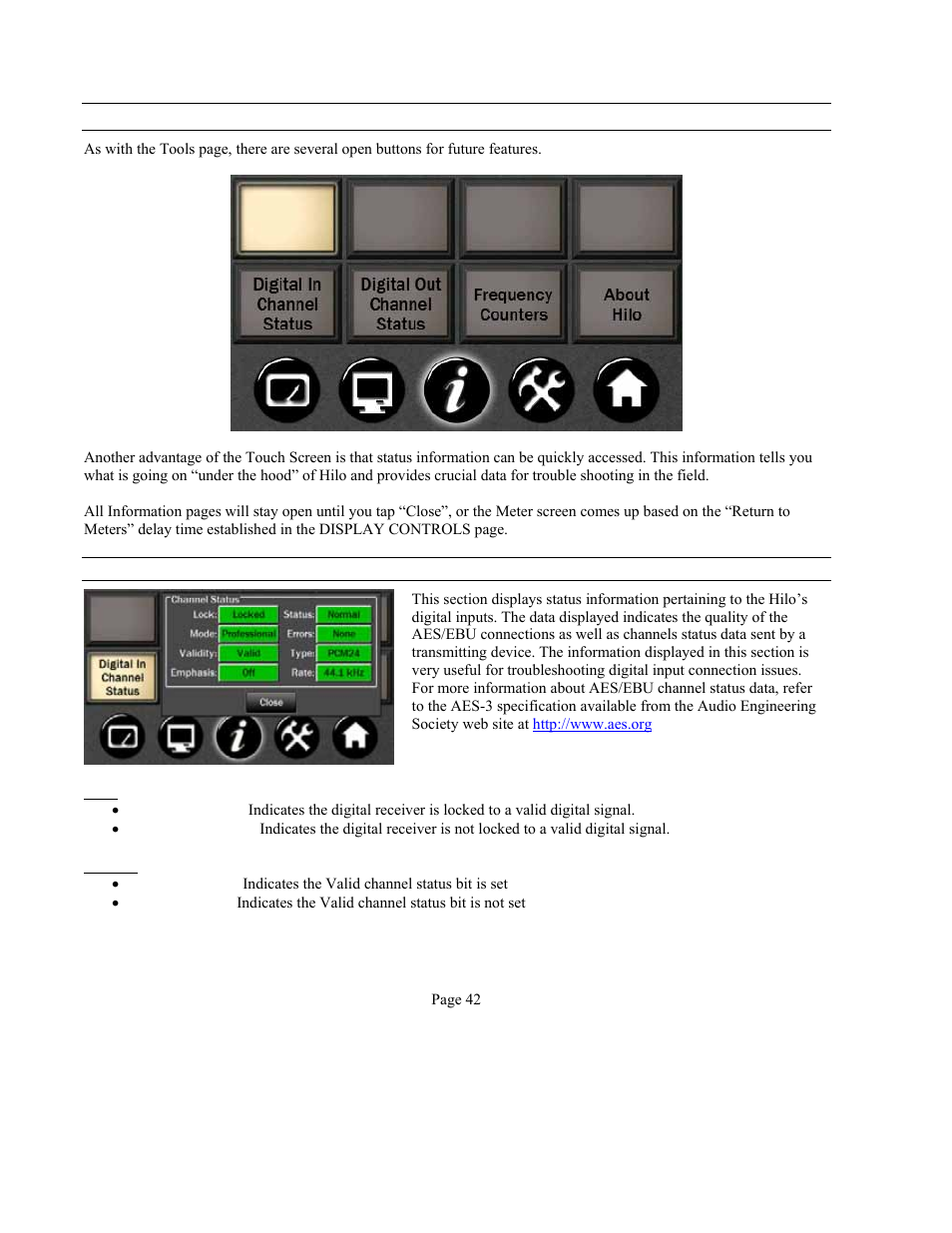 Lynx Studio Hilo Reference A/D D/A Converter System - Owner's Manual with LT-USB User Manual | Page 46 / 68