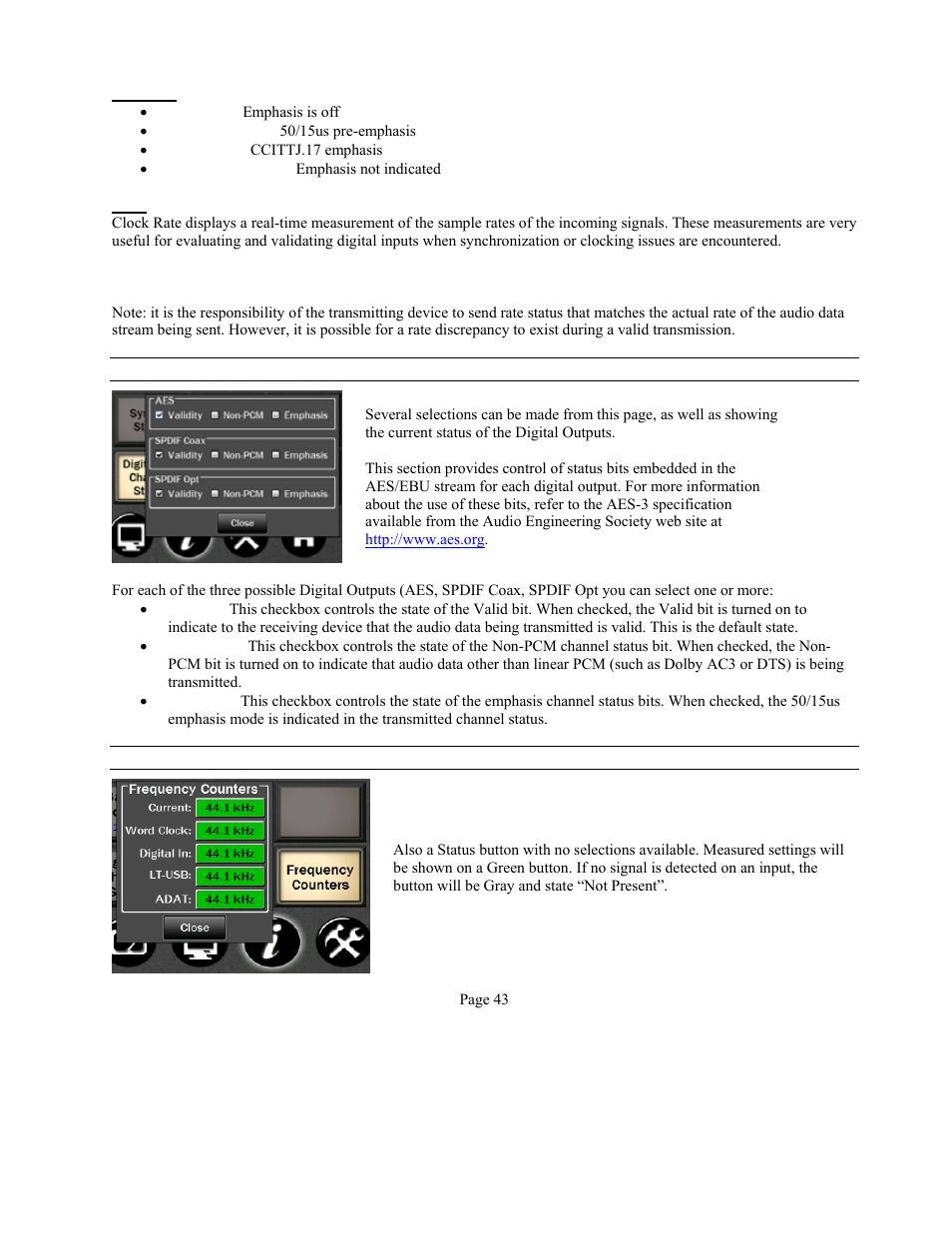 Lynx Studio Hilo Reference A/D D/A Converter System - Owner's Manual with LT-USB User Manual | Page 47 / 68
