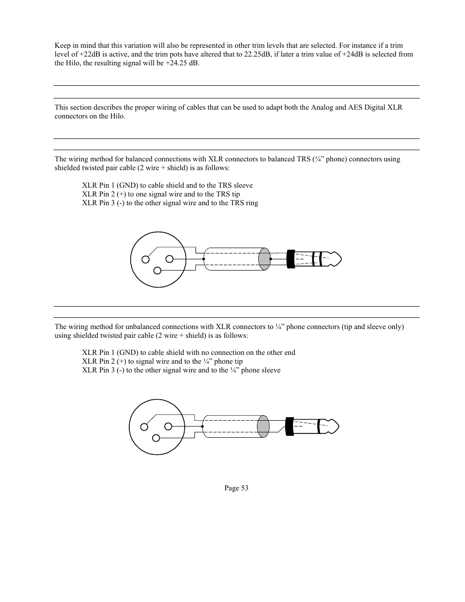 Lynx Studio Hilo Reference A/D D/A Converter System - Owner's Manual with LT-USB User Manual | Page 57 / 68