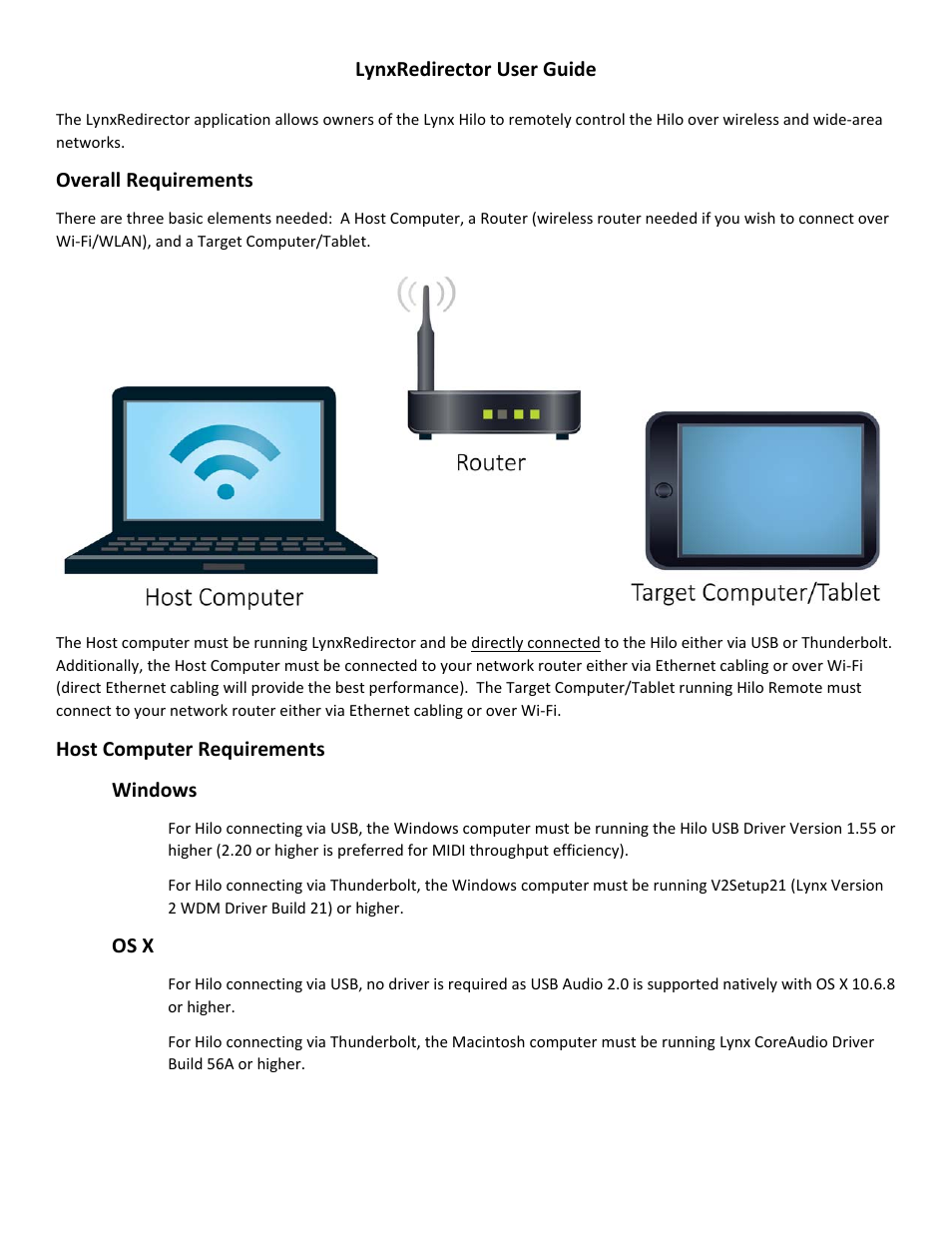 Lynx Studio Hilo Reference A/D D/A Converter System - LynxRedirector User Guide User Manual | 4 pages