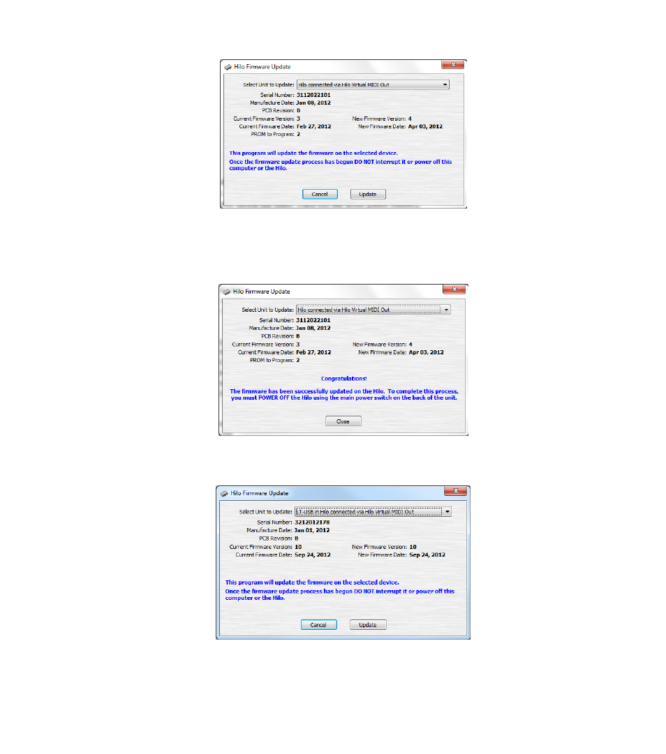 Lynx Studio Hilo Version 5 Firmware User Manual | Page 11 / 13