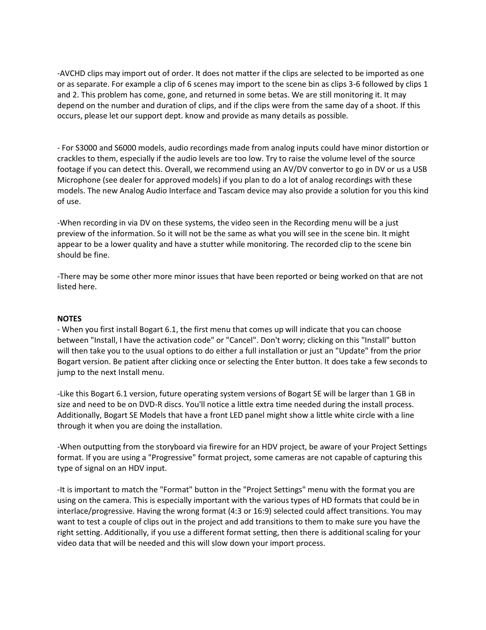 MacroSystem Bogart 6.1 Linux Release Notes User Manual | Page 2 / 4
