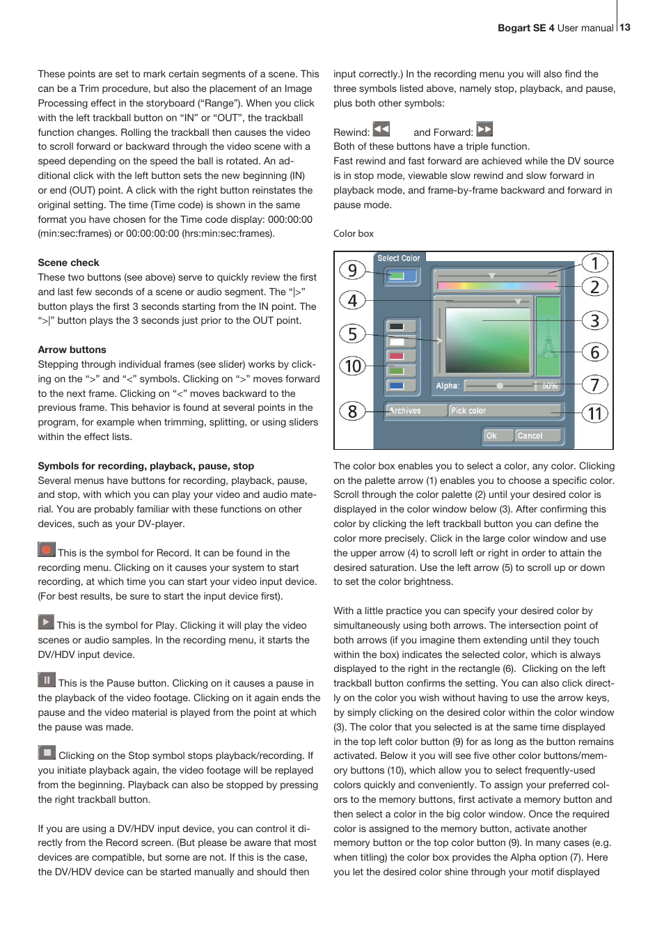 MacroSystem Bogart SE Ver.4 User manual User Manual | Page 13 / 112