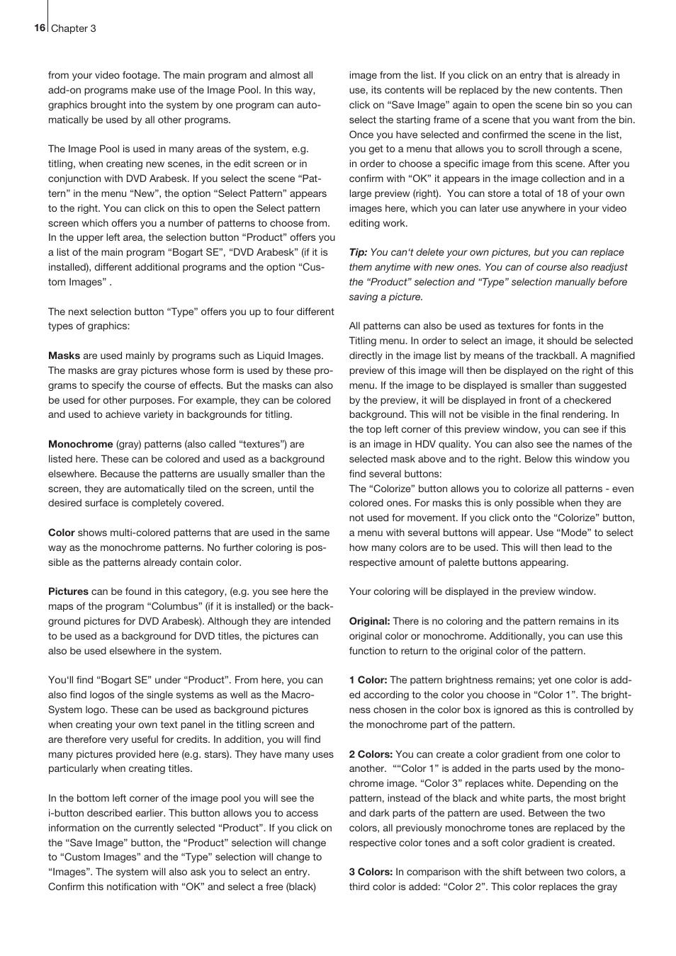 MacroSystem Bogart SE Ver.4 User manual User Manual | Page 16 / 112