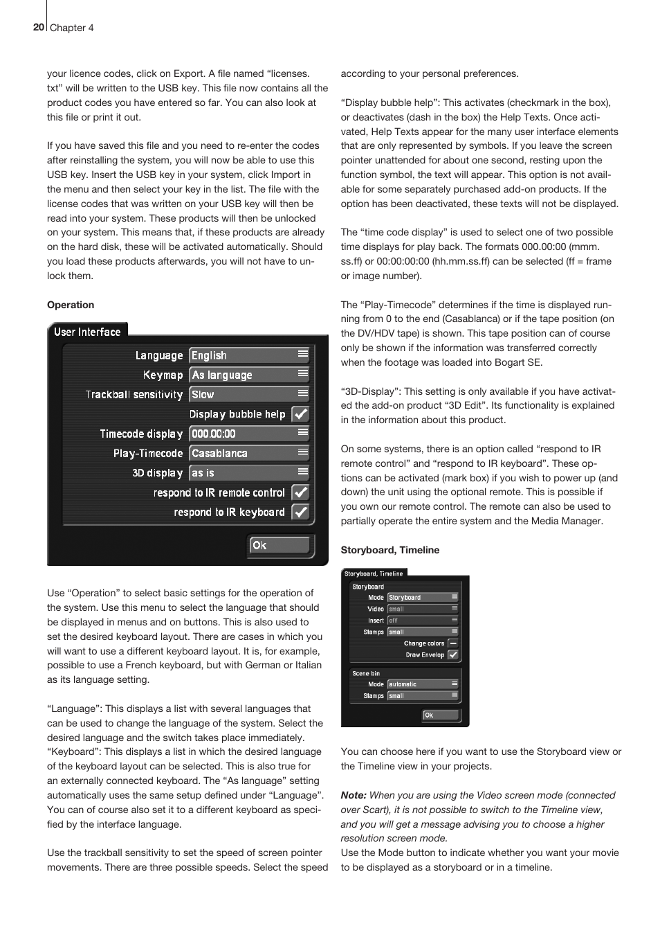 MacroSystem Bogart SE Ver.4 User manual User Manual | Page 20 / 112
