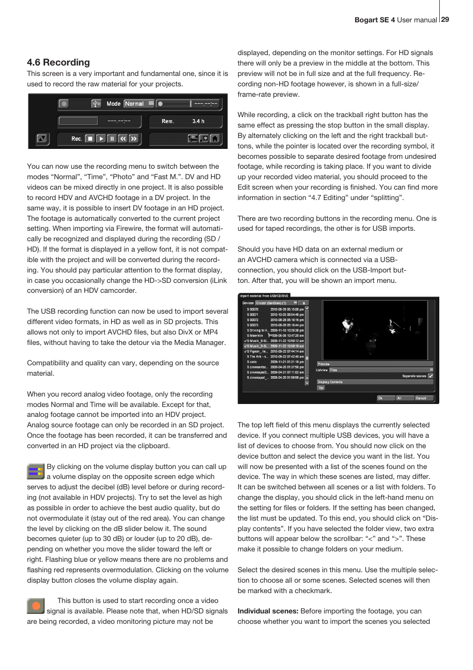 6 recording | MacroSystem Bogart SE Ver.4 User manual User Manual | Page 29 / 112