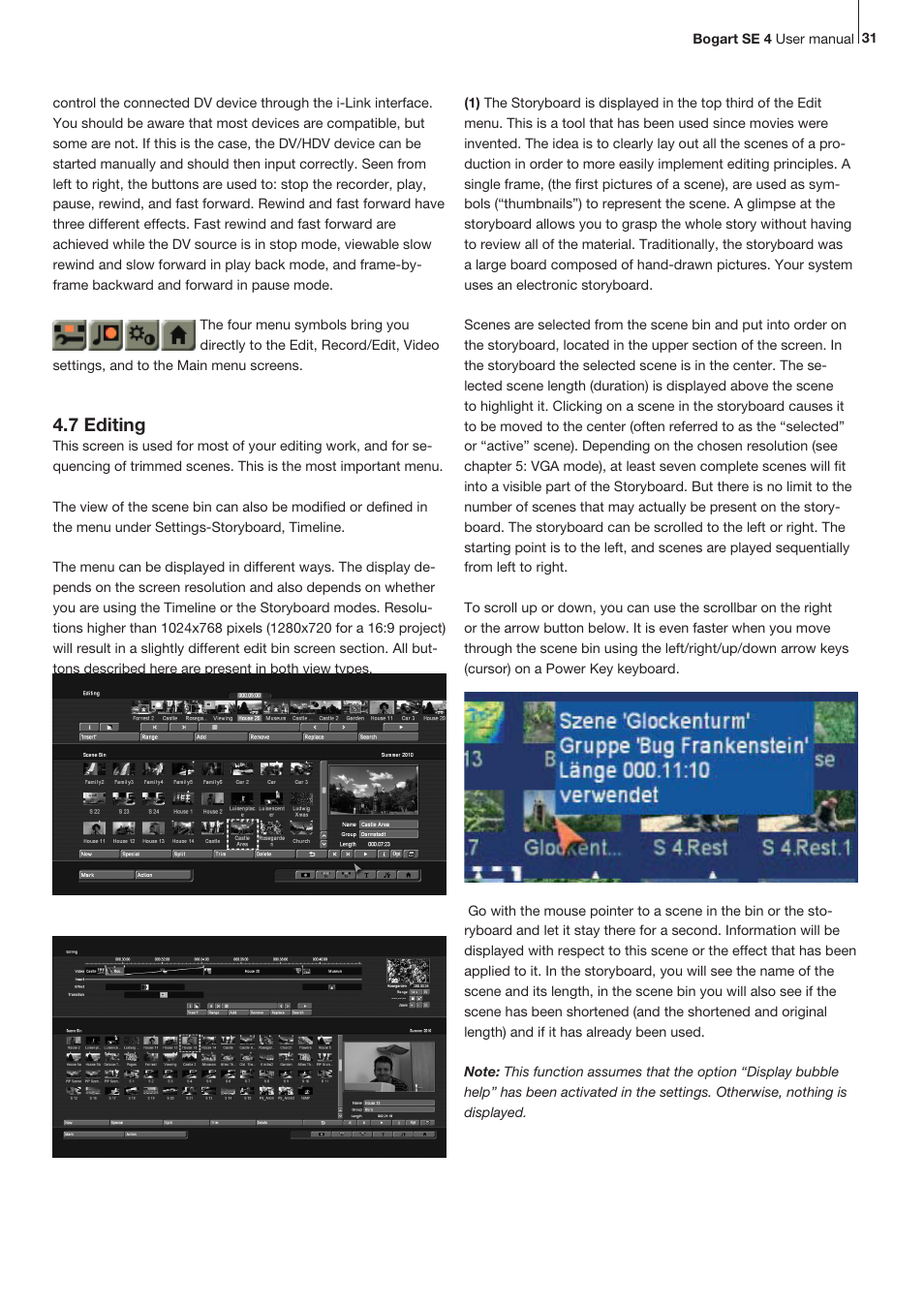 7 editing | MacroSystem Bogart SE Ver.4 User manual User Manual | Page 31 / 112