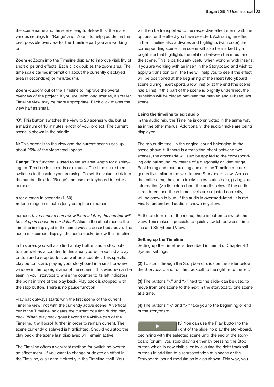 MacroSystem Bogart SE Ver.4 User manual User Manual | Page 33 / 112