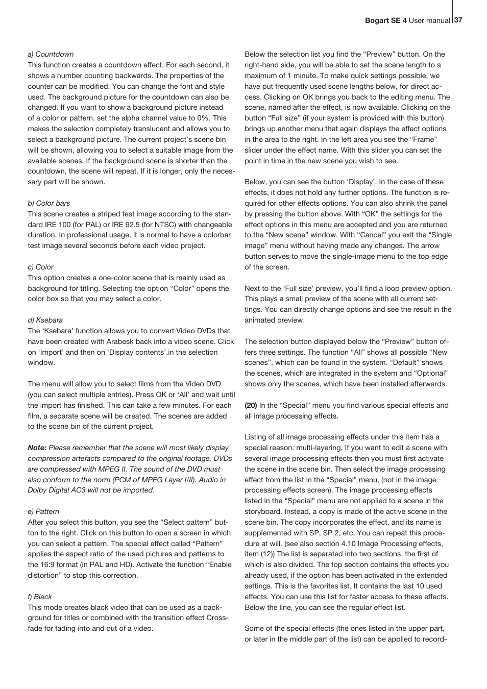 MacroSystem Bogart SE Ver.4 User manual User Manual | Page 37 / 112