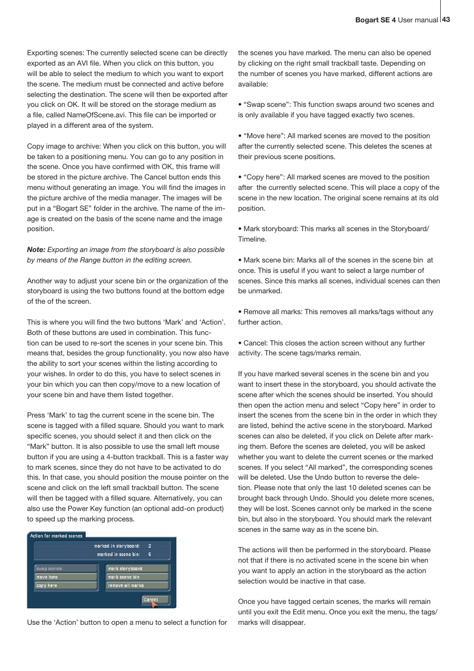 MacroSystem Bogart SE Ver.4 User manual User Manual | Page 43 / 112