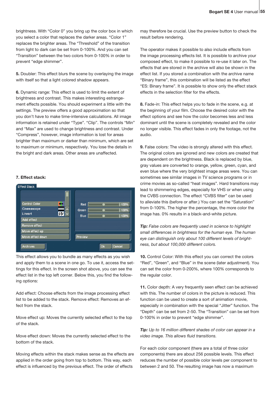 MacroSystem Bogart SE Ver.4 User manual User Manual | Page 55 / 112