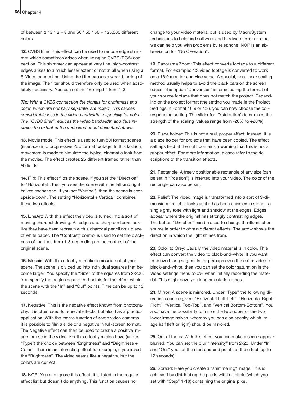 MacroSystem Bogart SE Ver.4 User manual User Manual | Page 56 / 112