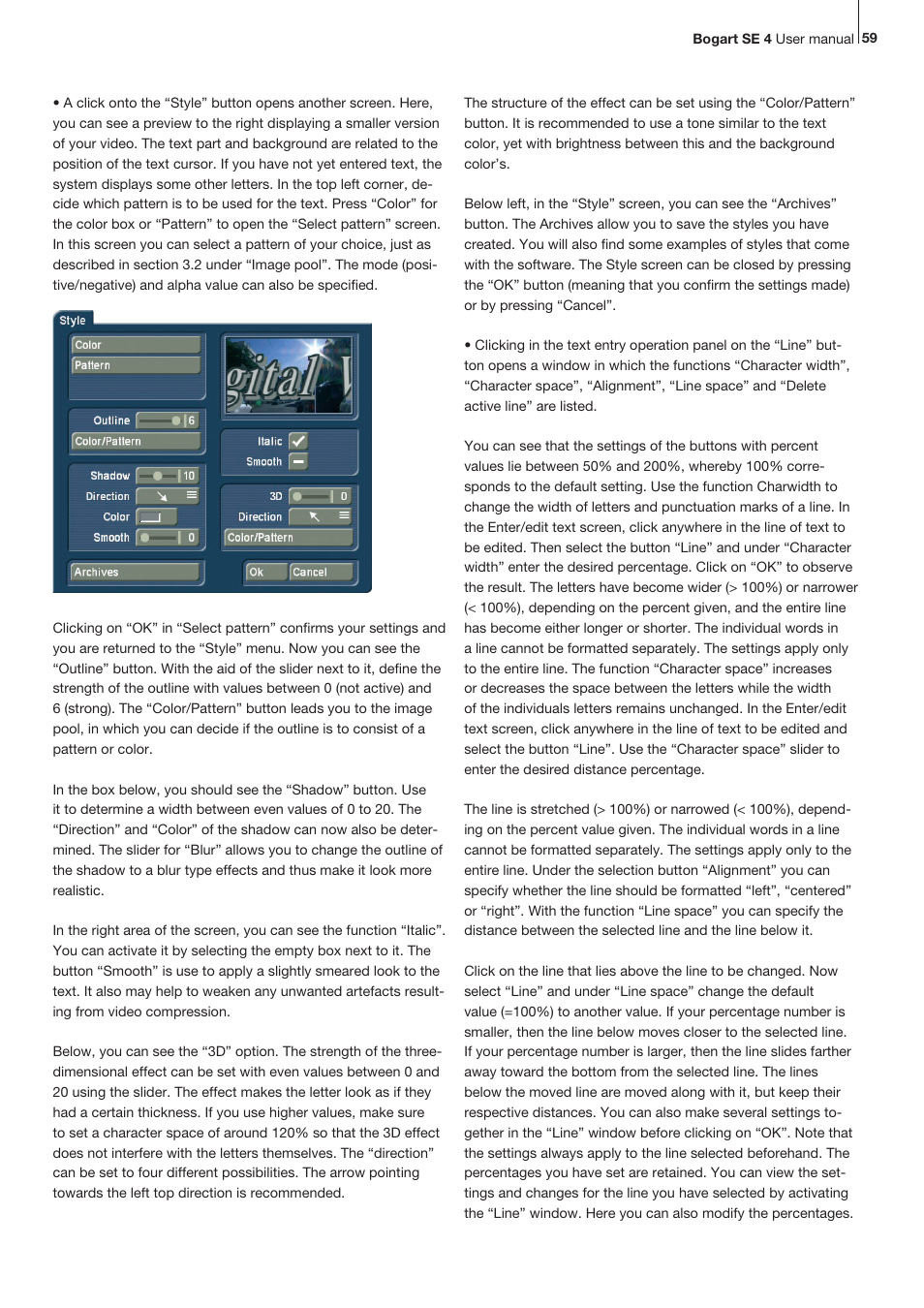 MacroSystem Bogart SE Ver.4 User manual User Manual | Page 59 / 112