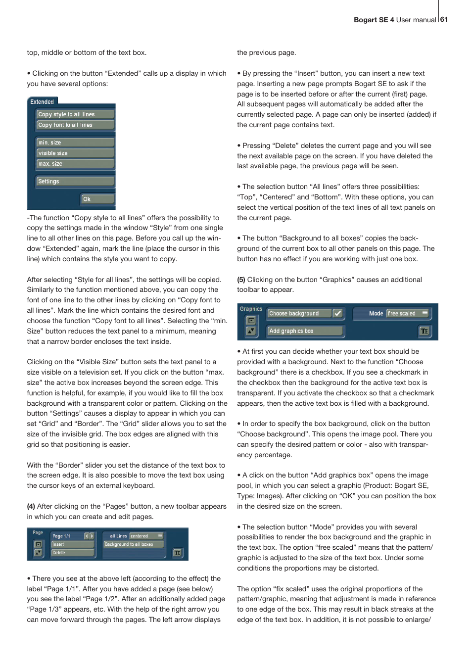 MacroSystem Bogart SE Ver.4 User manual User Manual | Page 61 / 112