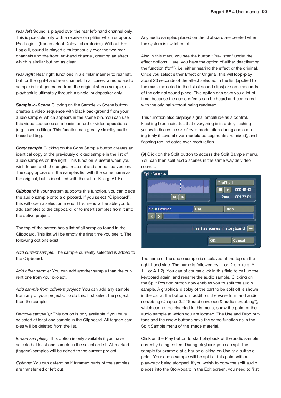 MacroSystem Bogart SE Ver.4 User manual User Manual | Page 65 / 112
