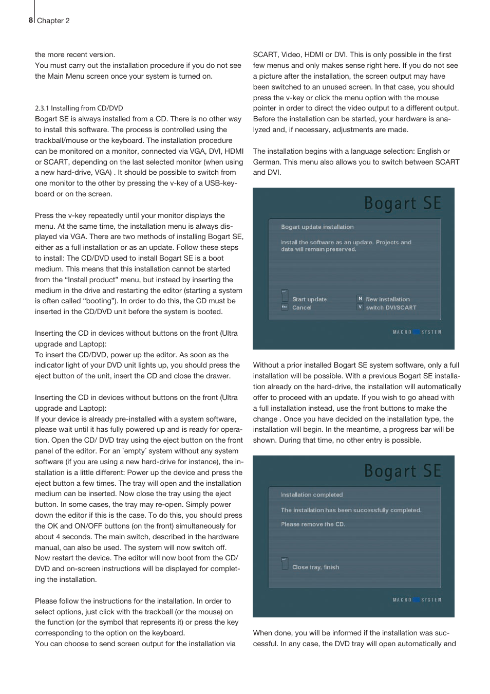 MacroSystem Bogart SE Ver.4 User manual User Manual | Page 8 / 112