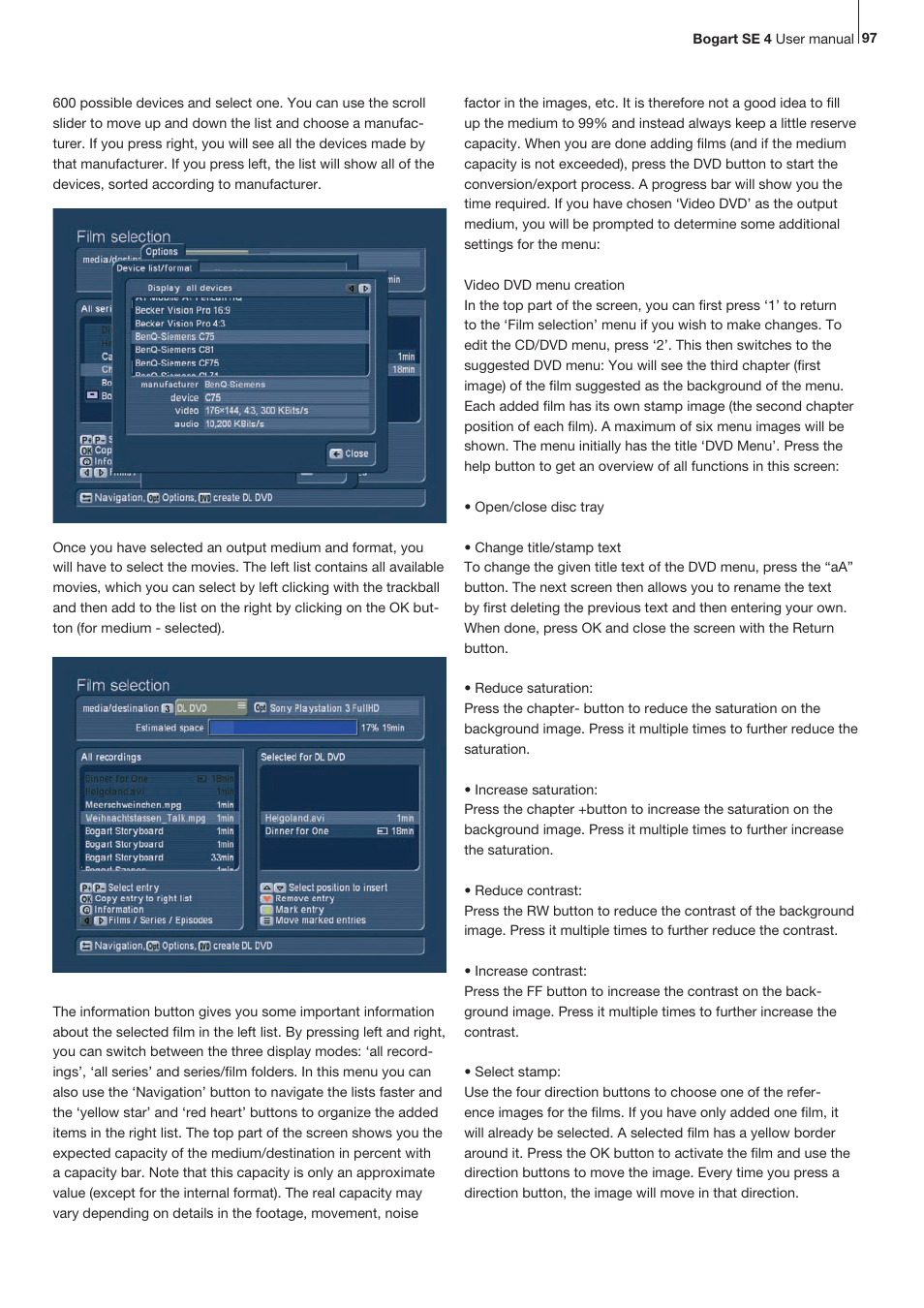 MacroSystem Bogart SE Ver.4 User manual User Manual | Page 97 / 112