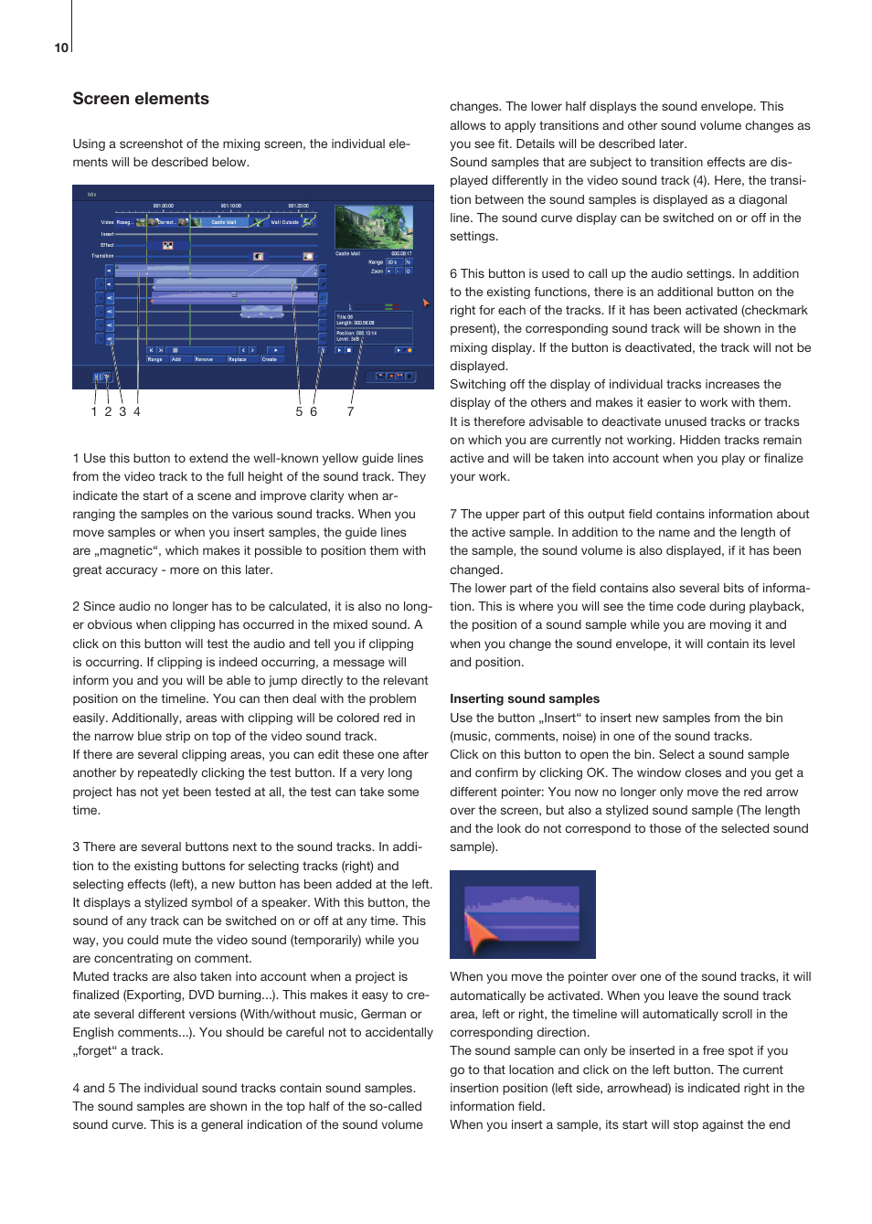 Screen elements | MacroSystem Bogart SE Ver.3 Addition to the manual User Manual | Page 10 / 16