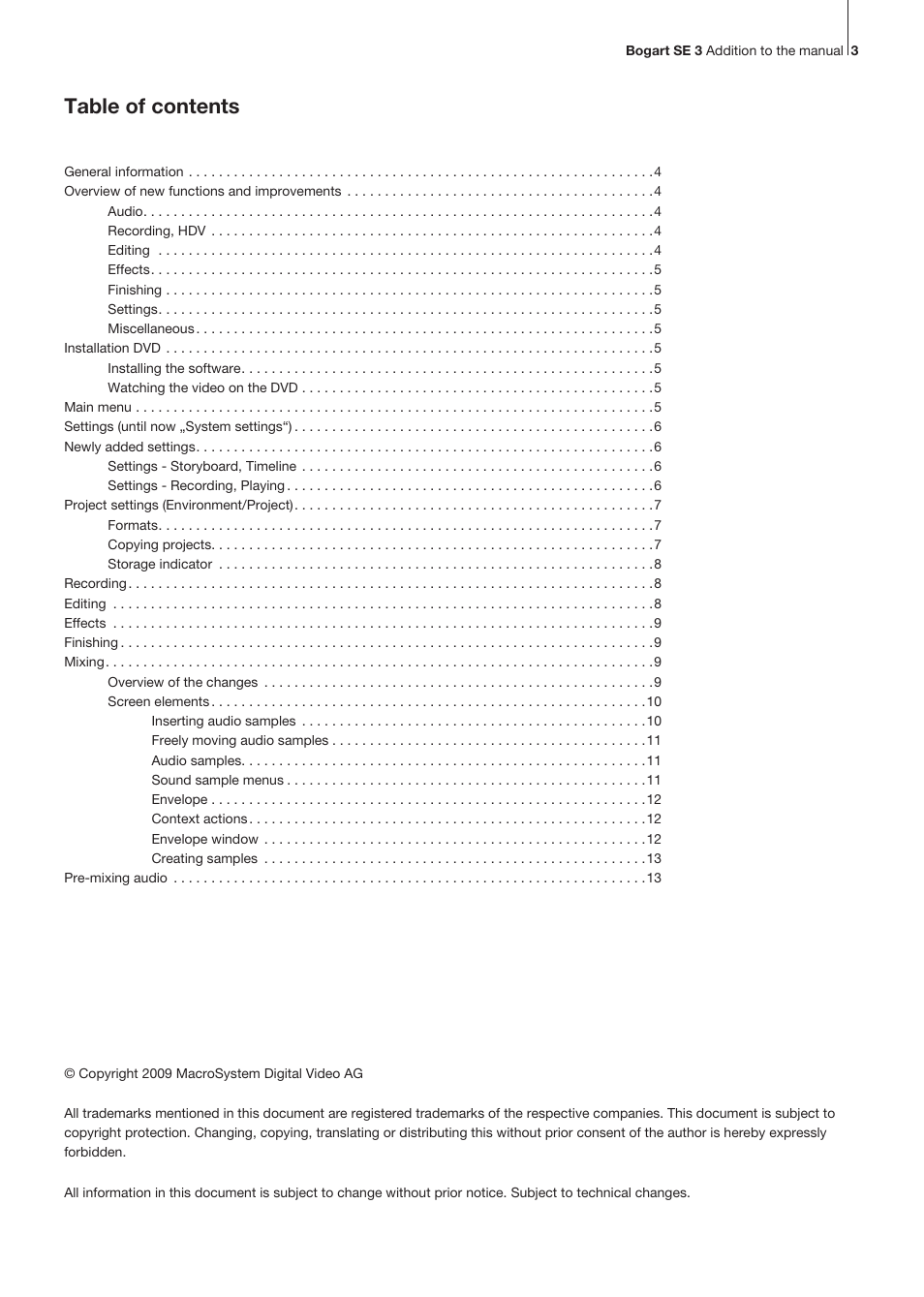 MacroSystem Bogart SE Ver.3 Addition to the manual User Manual | Page 3 / 16