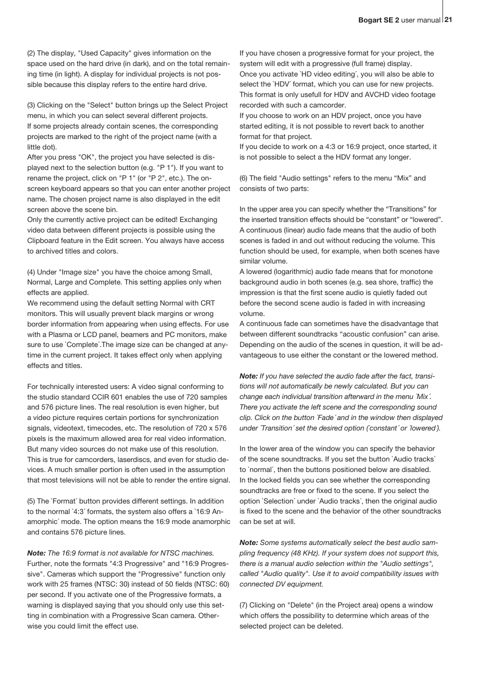 MacroSystem Bogart SE Ver.2 User manual User Manual | Page 23 / 100