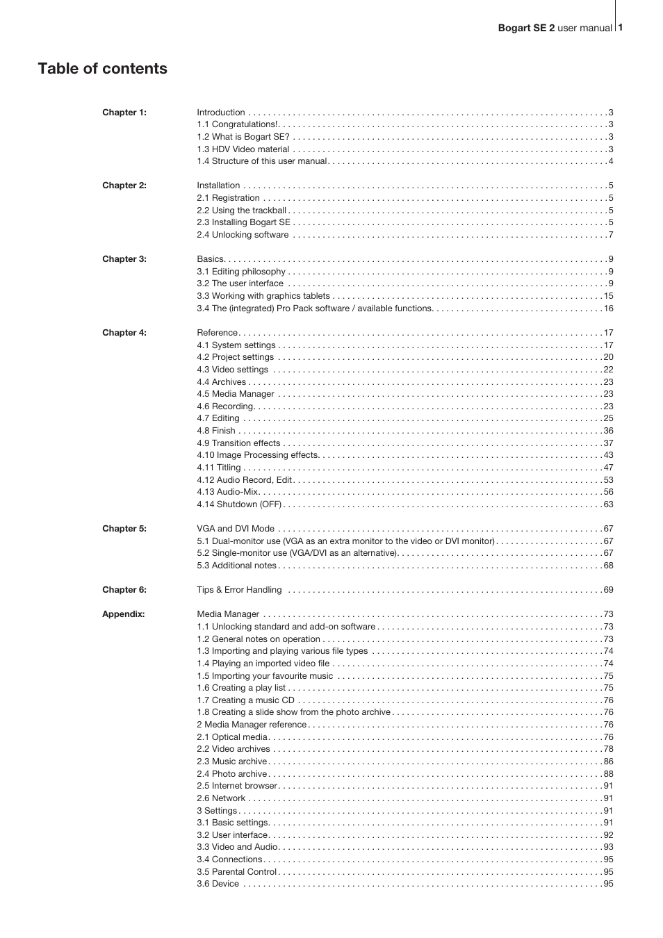 MacroSystem Bogart SE Ver.2 User manual User Manual | Page 3 / 100