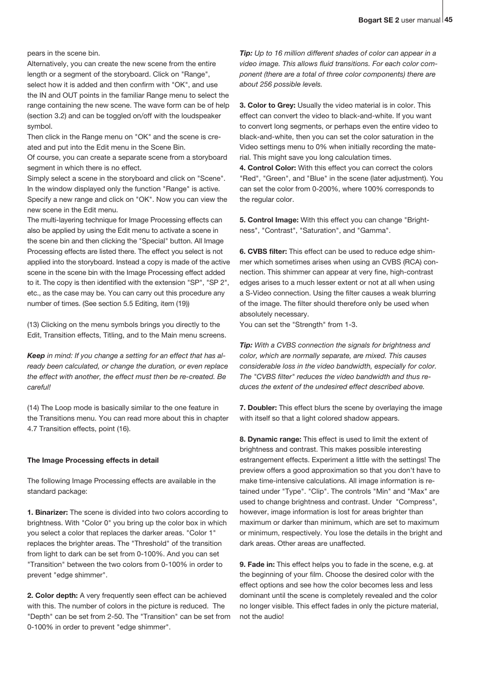 MacroSystem Bogart SE Ver.2 User manual User Manual | Page 47 / 100