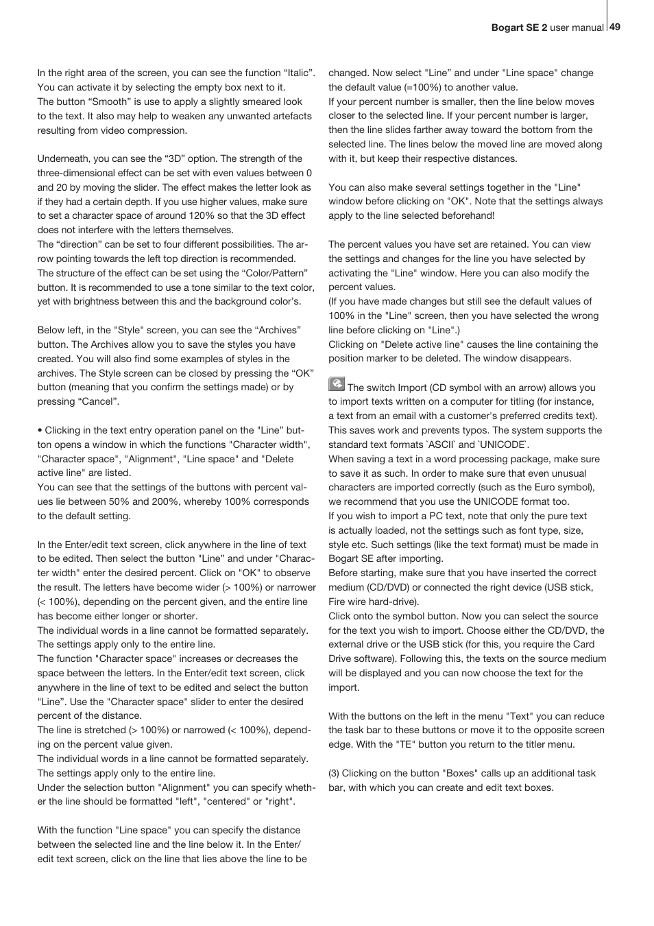 MacroSystem Bogart SE Ver.2 User manual User Manual | Page 51 / 100