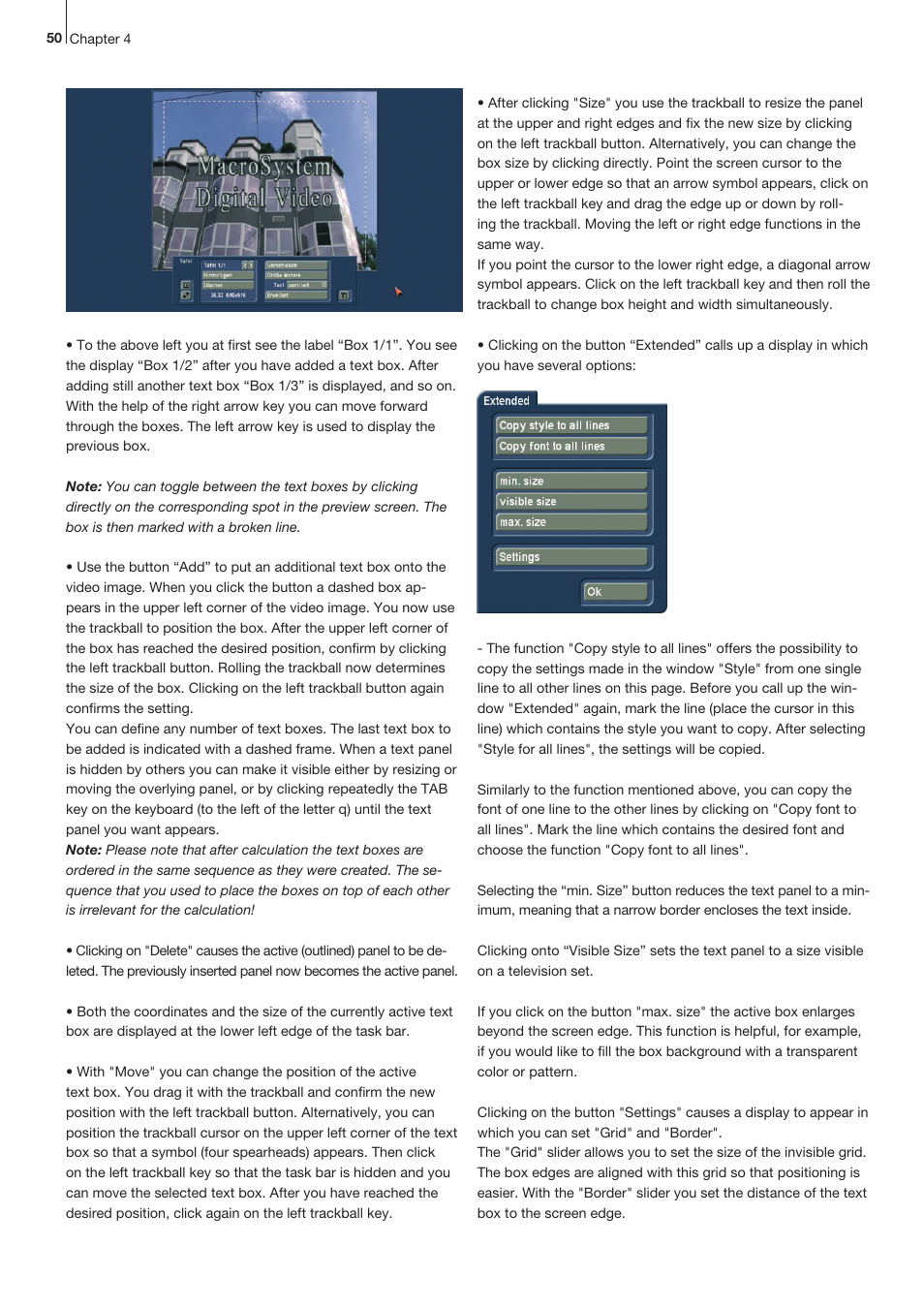 MacroSystem Bogart SE Ver.2 User manual User Manual | Page 52 / 100