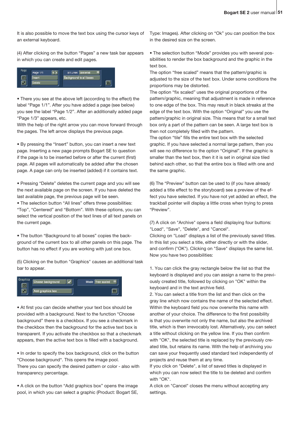 MacroSystem Bogart SE Ver.2 User manual User Manual | Page 53 / 100